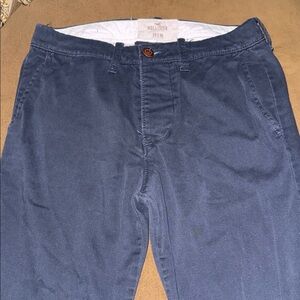 Hollister Navy Corduroy Pants W28L30